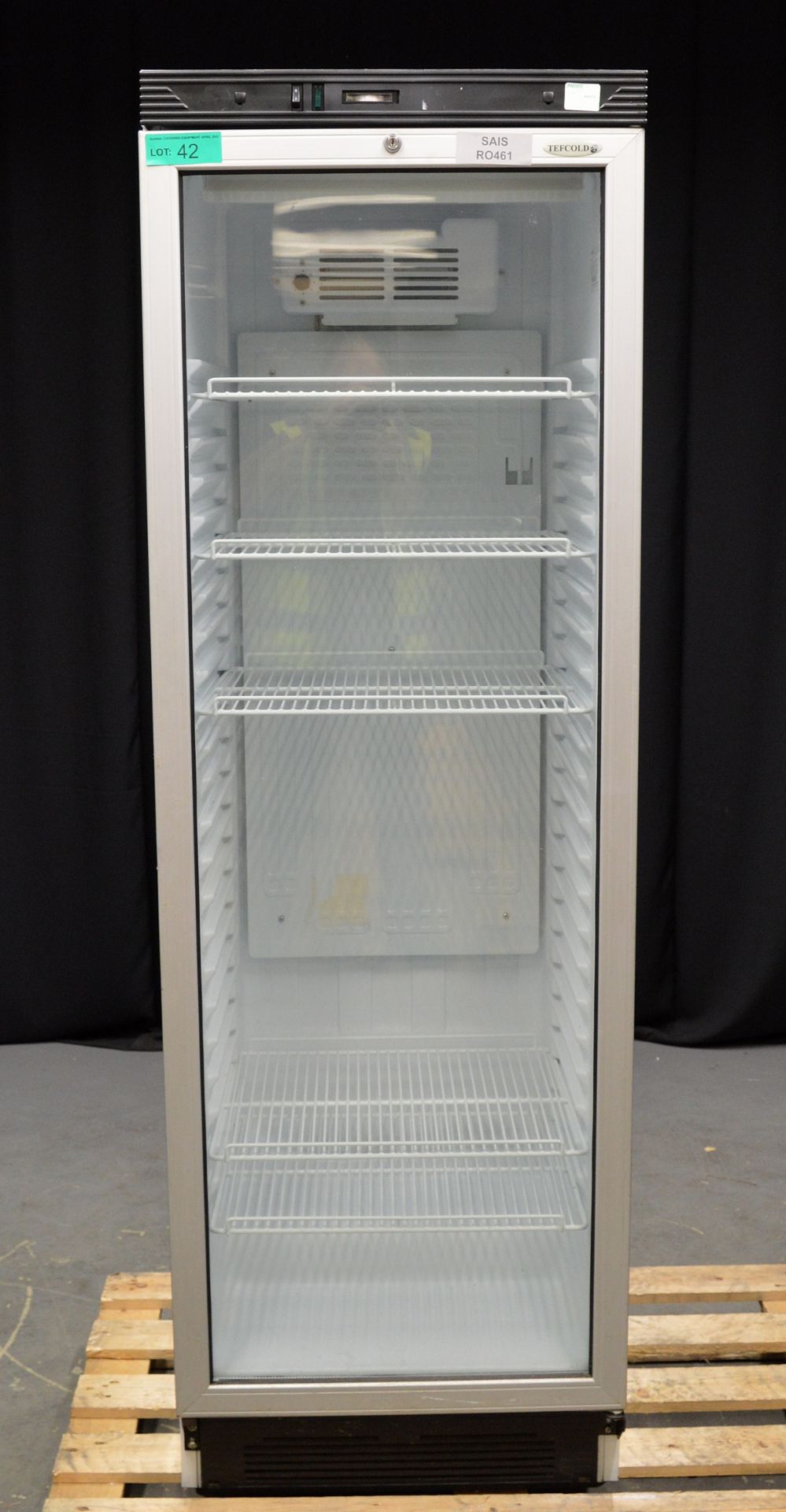 Tefcold F3 1380 Glass Door Fridge, single phase electric