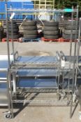 Stainless Steel Wire Shelving H 1820mm x W 395mm x L 995mm