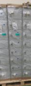 Light Grey 8-Door Single Locker Unit - H1800 x L300 x W300mm