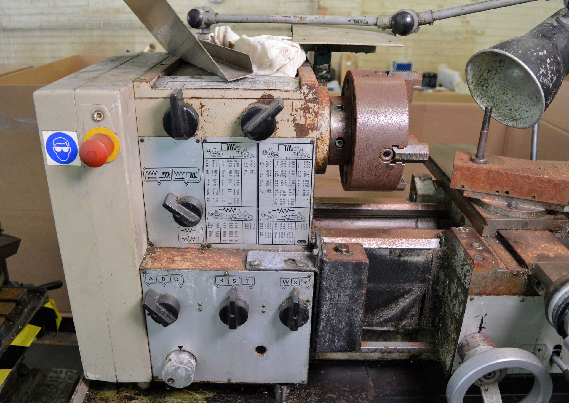 Harrison M300 Lathe with 1x 4 jaw chuck & tailstock only - no accessories or tooling - Image 2 of 8