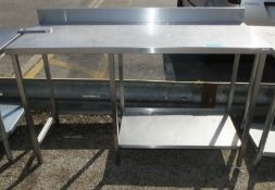 Stainless Steel Table H 880mm x W 600mm x L 1560mm