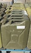 5x 20 LTR Ex-Mod jerry cans