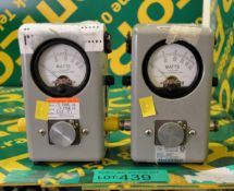 2x Thruline Model 43 Bird Wattmeters - 2x unknown elements