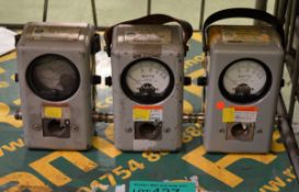 3x Thruline Model 43 Bird Wattmeters - no elements