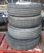 Used Vehicle Tyre Size 295/80R 22.5, 2x Used Vehicle Tyres Size 275/70R 22.5, Used Vehicle