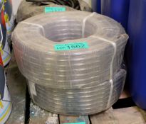 2x Reels of Clear Pipe - unknown length