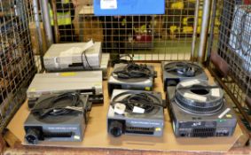 Simda 3262 ALC Carousel Projector, 4x Kodak S-AV 2000 Carousel Projectors, Various DVD & V