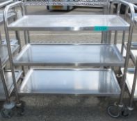 Stainless steel 3 Tier Trolley