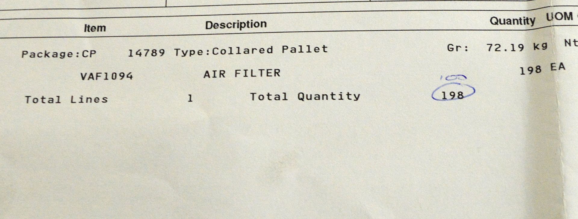 Vehicle parts - Multipart air filters VAF 1094 - see picture for itinerary for model numbe - Image 4 of 4