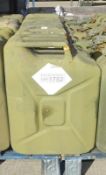 5x 20 LTR Ex-Mod jerry cans