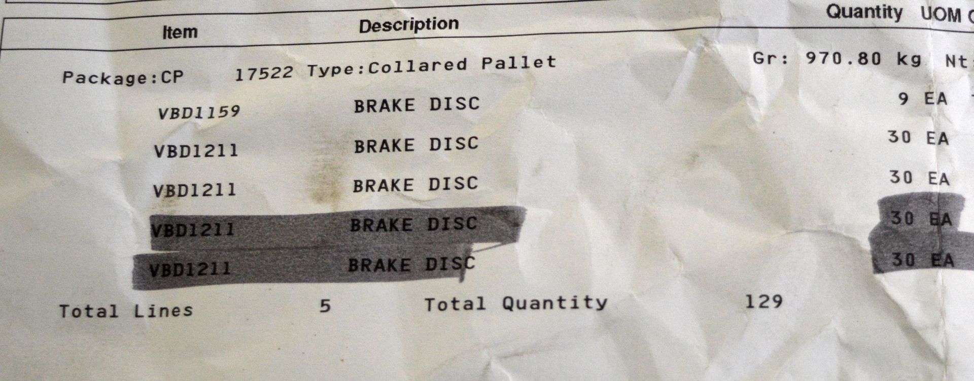 Vehicle parts - Multipart brake discs - see picture for itinerary for model numbers and qu - Image 5 of 5