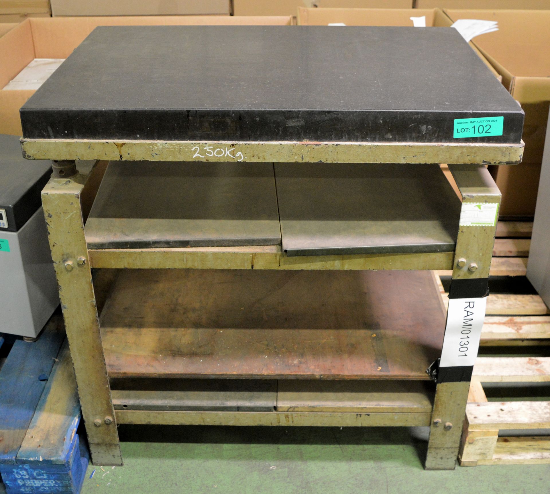 Granite Surface Table With Stand - L970 x W630 x H920mm