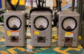 3x Thruline Model 43 Bird Wattmeters - no elements