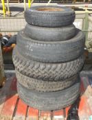 Used Vehicle Tyre Size 5.00-10C V47, Used Vehicle Tyre Size 205/75R 16C, Used Vehicle Tyre