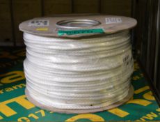 White Rope Polyester - 5mm - 8 platt - 220M