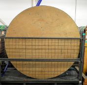 Various Round Wooden Tables (various sizes, largest table diameter 1800mm) & Harrod Post S