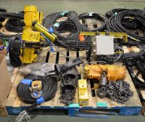 Verlinde Overhead hoist unit - 500kg assembly, chain, hoist & hook, 1/2 Tonne hoist