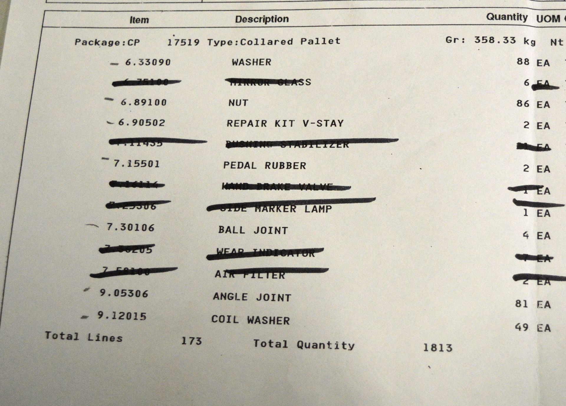 Vehicle parts - marker light, bulb, nut pipe, pressure cap, tesnion roller, temperature se - Image 19 of 19