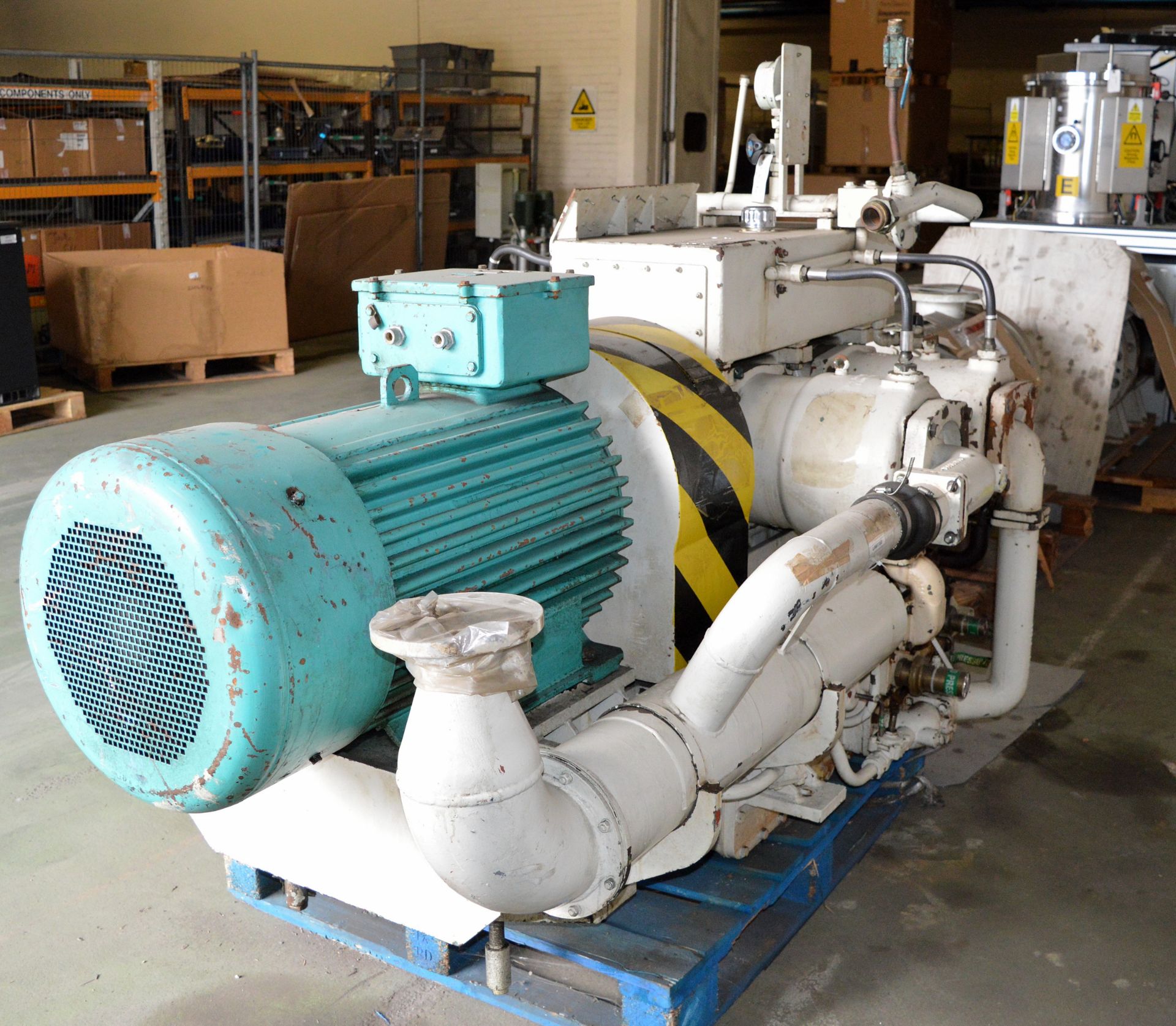 HPAC Air No1 Compressor And Electric Motor 440V END H - Image 3 of 11