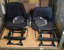 2x Chair seat assemblies