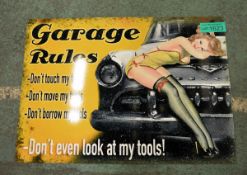 Garage Rules' Metal Workshop Poster