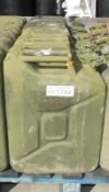 5x 20 LTR Ex-Mod jerry cans