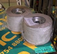 2 coil of rope - Glass fibre seal - 8mm diameter x 25M