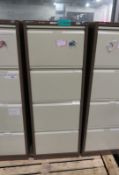 4 Drawer Filing Cabinet - L470 x W620 x H1320mm