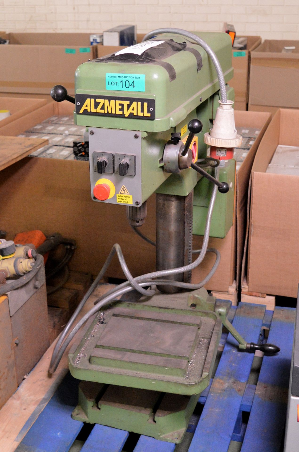 Alzmetall Bench Piller Drill - L370 x W800 x H1000mm