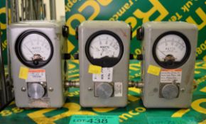 3x Thruline Model 43 Bird Wattmeters - 3x unknown elements