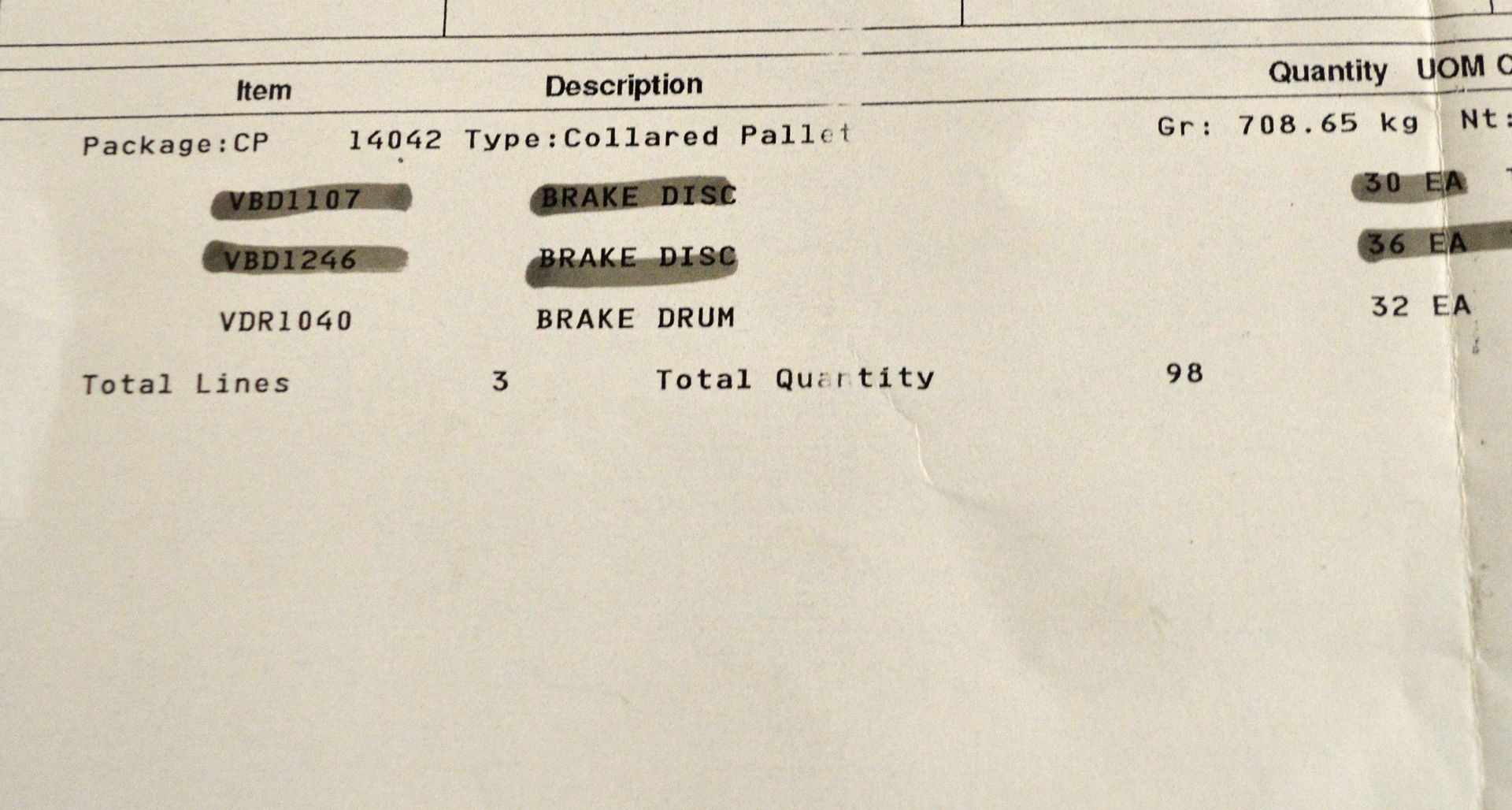 Vehicle parts - Multipart brake drums VDR 1040 - see picture for itinerary for model numbe - Image 4 of 4