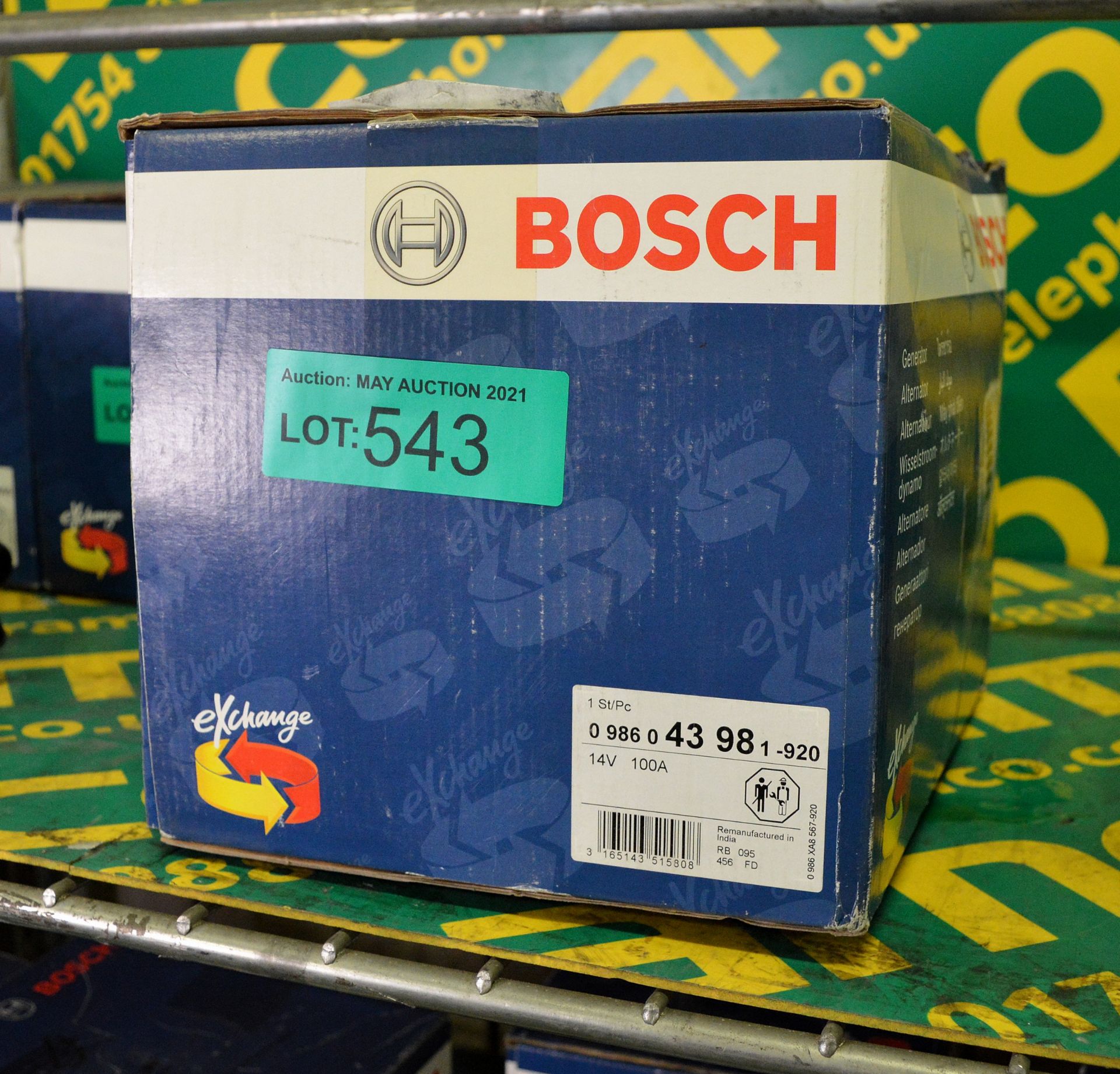 Bosch 43 98 - 14V 100A Alternator