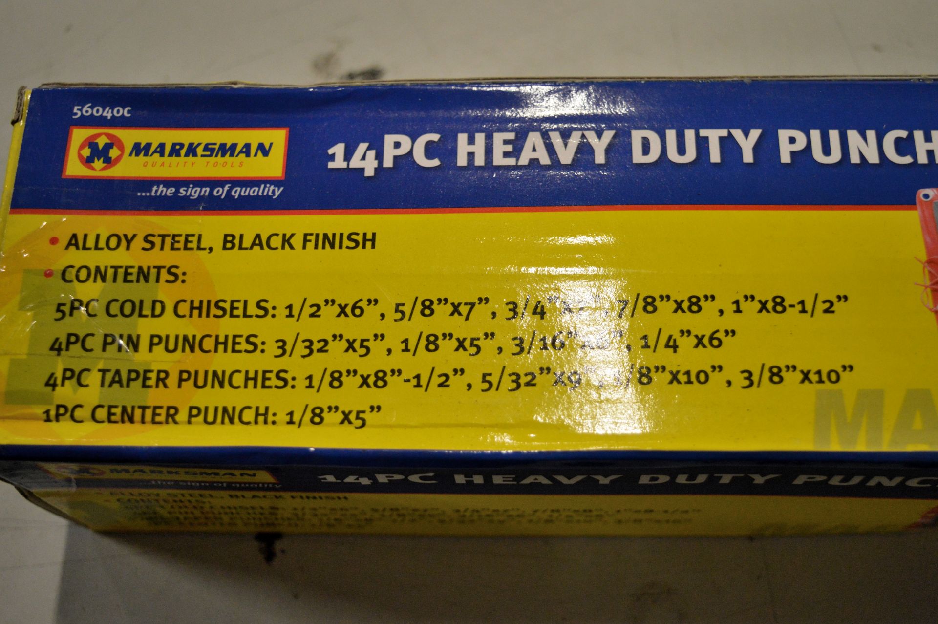 Marksman 14pc Heavy Duty Punch & Chisel Set - Image 2 of 2