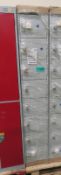 Light Grey 8-Door Single Locker Unit - H1800 x L300 x W300mm