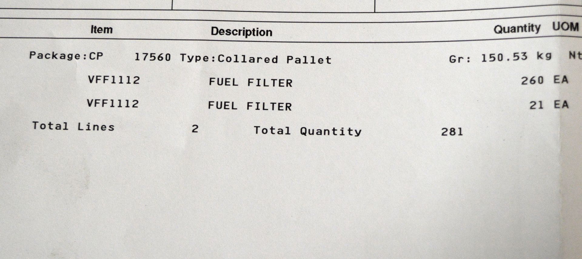 Vehicle parts - Mann filters VFF1112 approx 250 - see picture for itinerary for model numb - Image 5 of 5