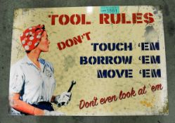 Tool Rules' Metal Workshop Poster