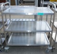 Stainless steel 3 Tier Trolley