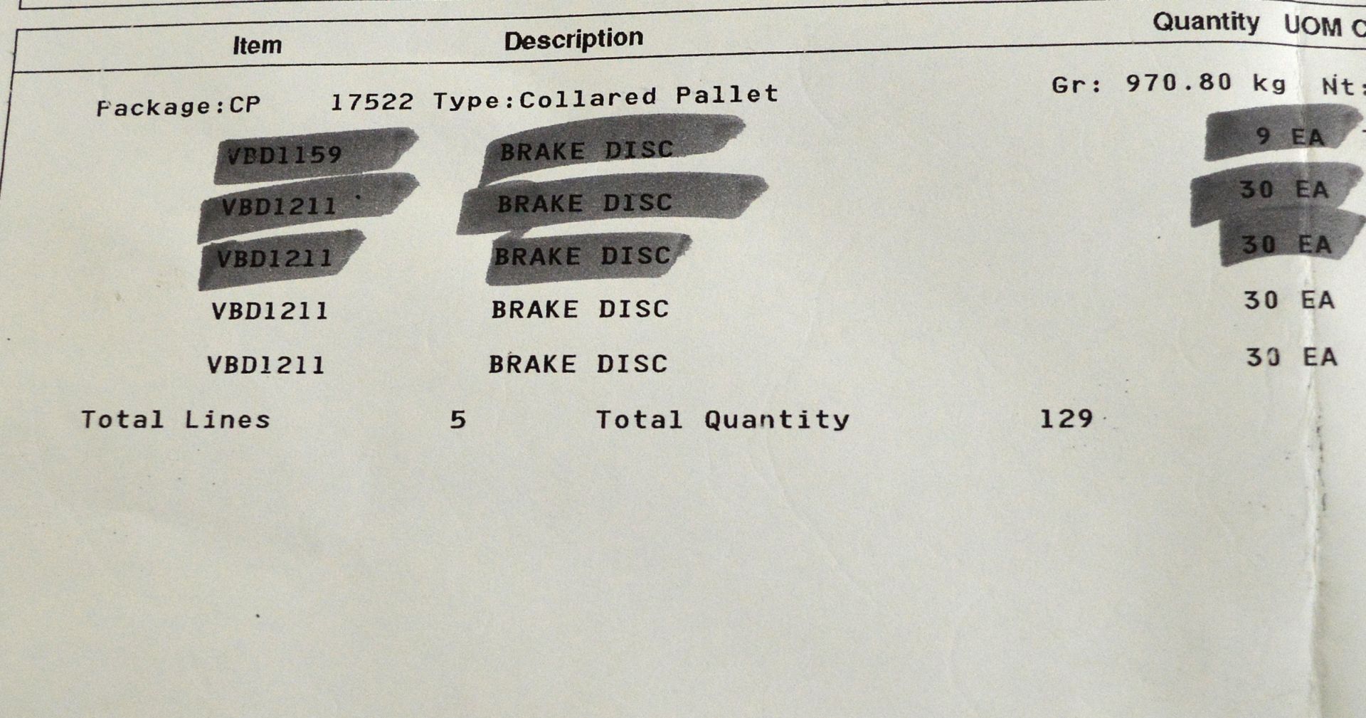 Vehicle parts - Multipart brake discs - see picture for itinerary for model numbers and qu - Image 5 of 5