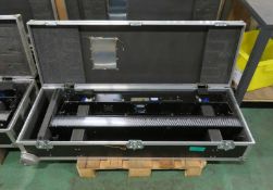 1 Pair of Pixeline 1044 LED Batten Lights in Flightcase