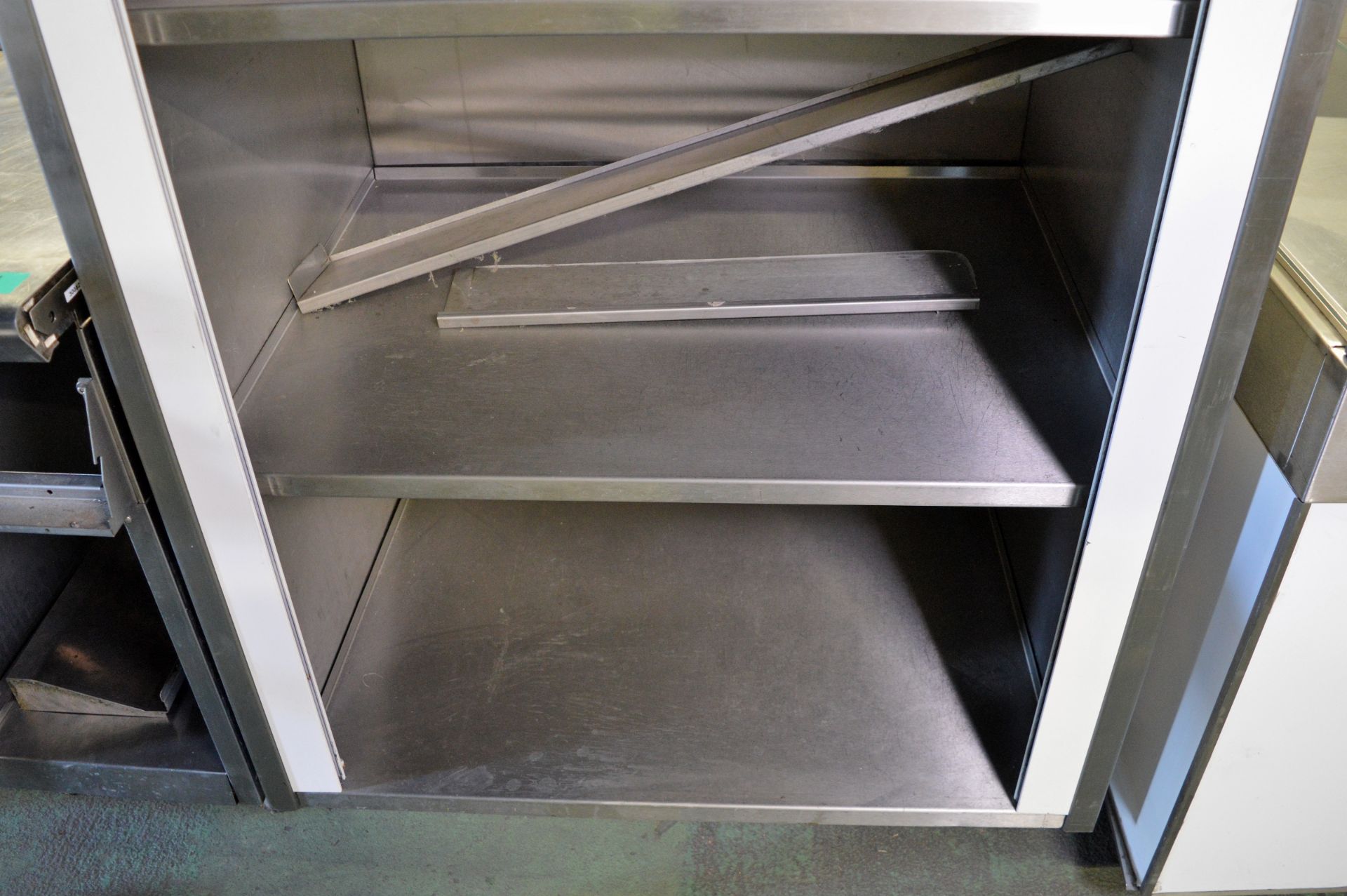 Stainless Steel 4-Shelf Roller Shutter Storage Cabinet (faulty shutter door) - 1000 x 750 - Image 2 of 3