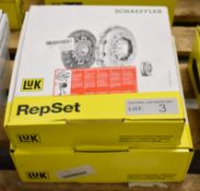 2x LUK Repset Clutch Kits - Models - 624 3270 19 & 624 3158 10