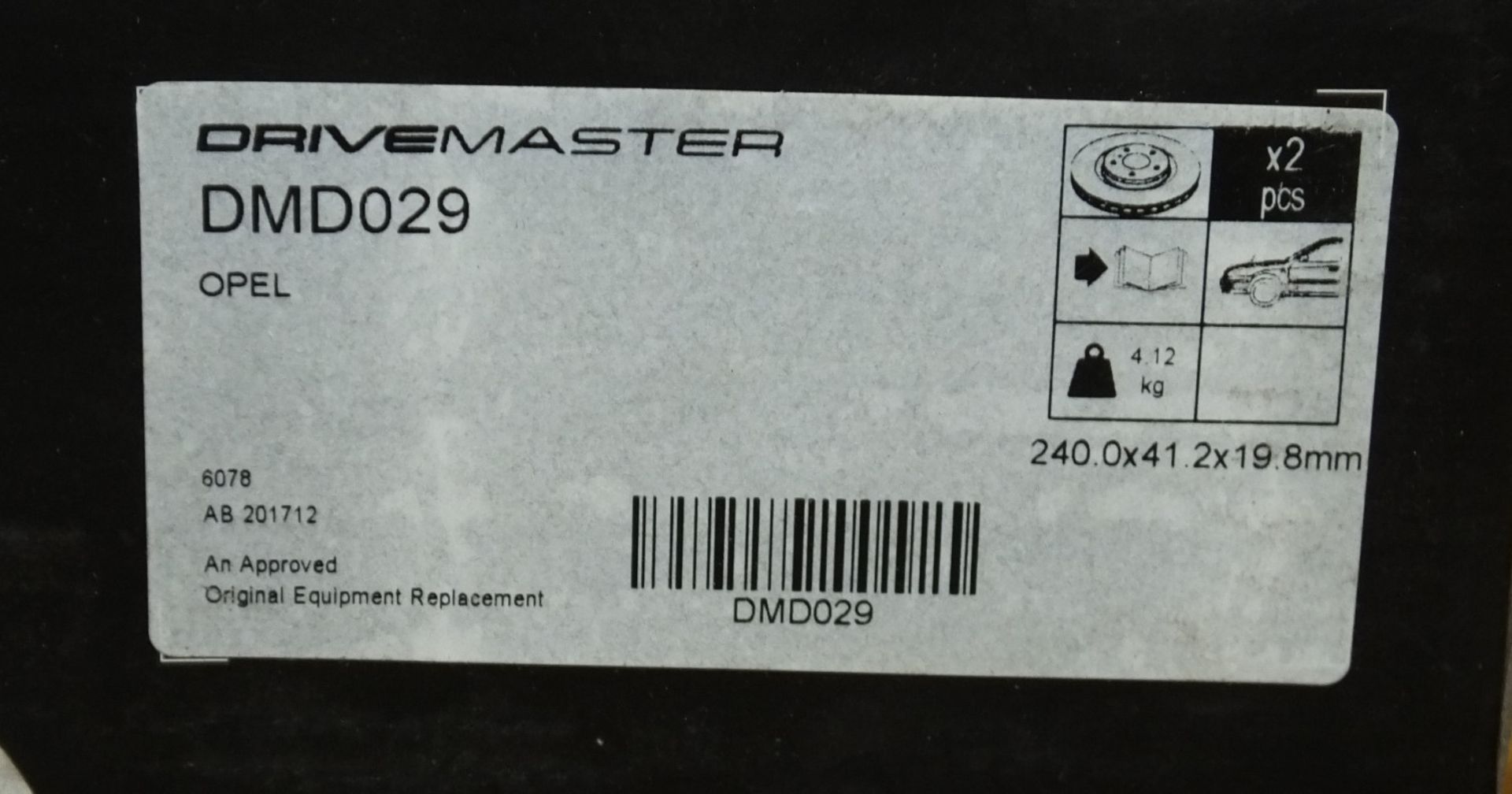 2x Drivemaster Brake Disc Sets - Please see pictures for model numbers - Image 2 of 3