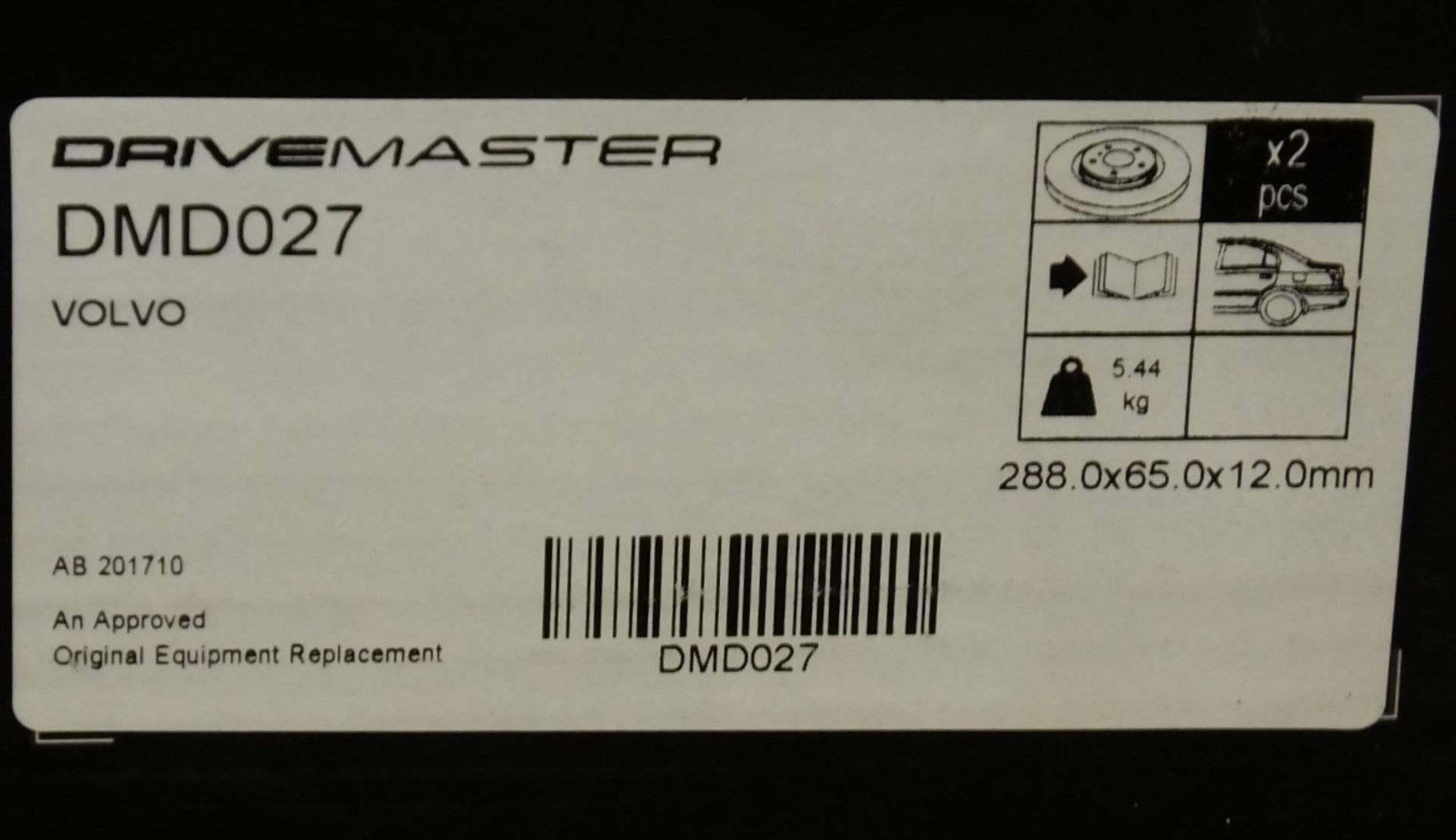 2x Drivemaster DMD027 Brake Disc Sets - Image 2 of 2