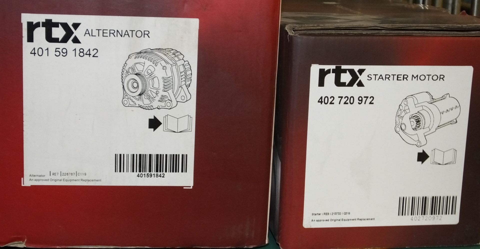 4x RTX Alternators & 1x RTX Starter Motor - Please see pictures for model numbers - Image 2 of 4