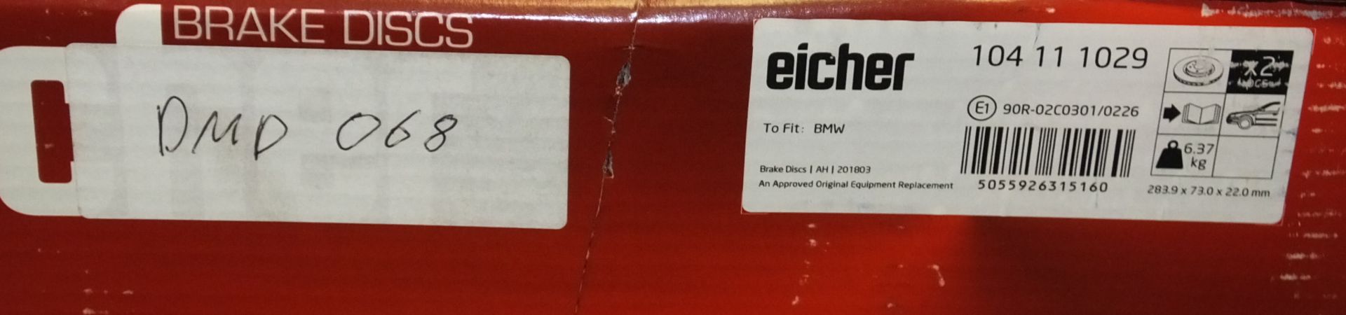 2x Eicher Brake Disc Sets - Models - DM2623 & DMD068 - Image 3 of 3
