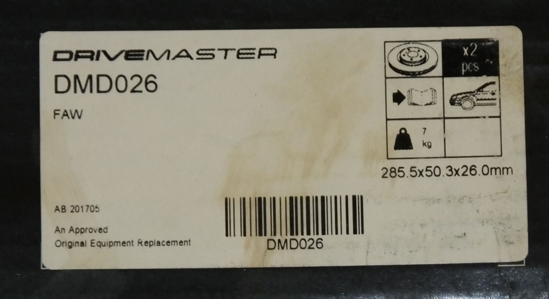 3x Drivemaster Brake Disc Sets - Please see pictures for model numbers - Image 3 of 4