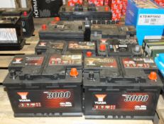 Vehicle batteries - 1x Exide StartPro EG1100 12V 110Ah 750A, 1x Yuasa Garden 895 12V 26Ah