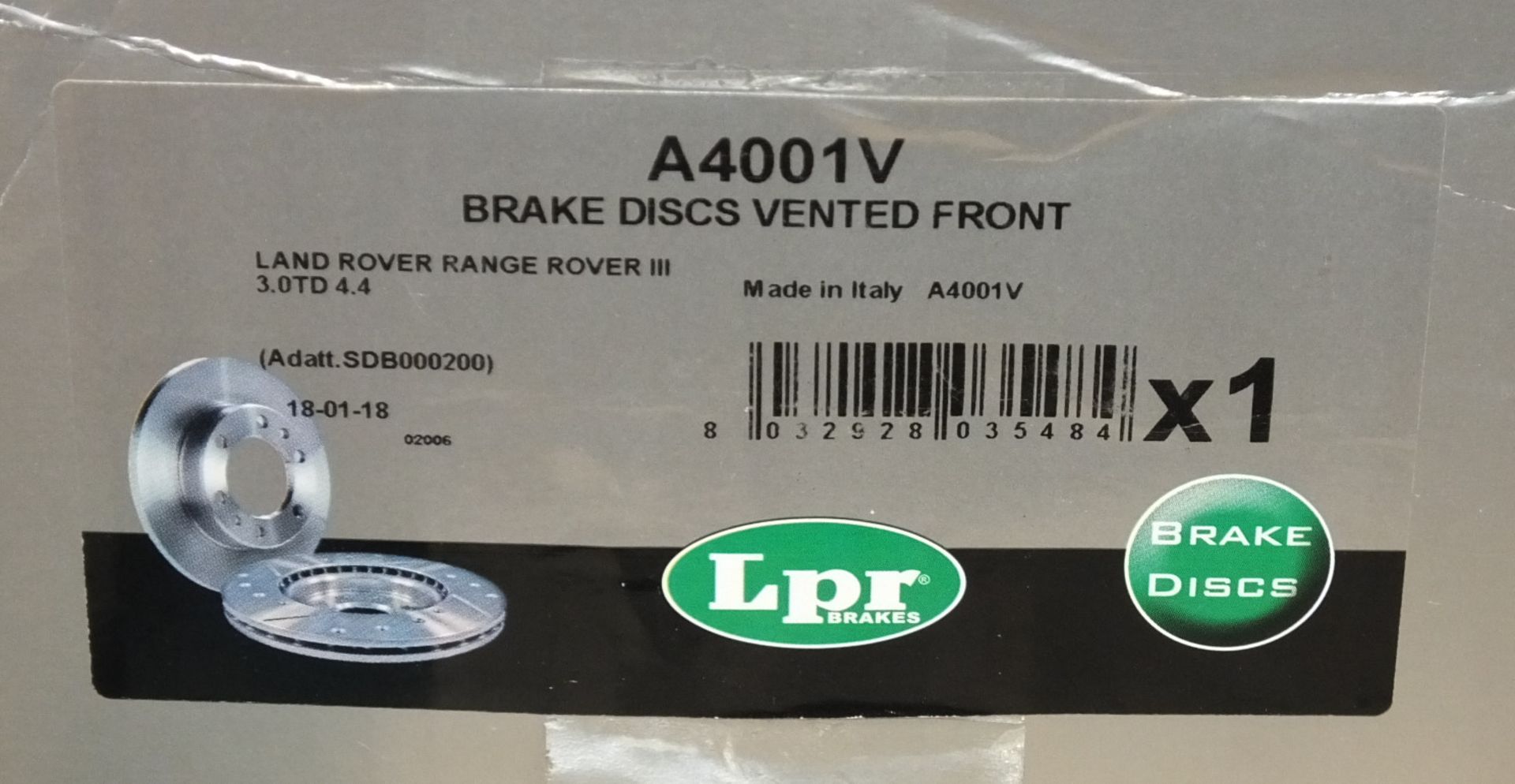 LPR A4001V Brake Disc - Image 2 of 2