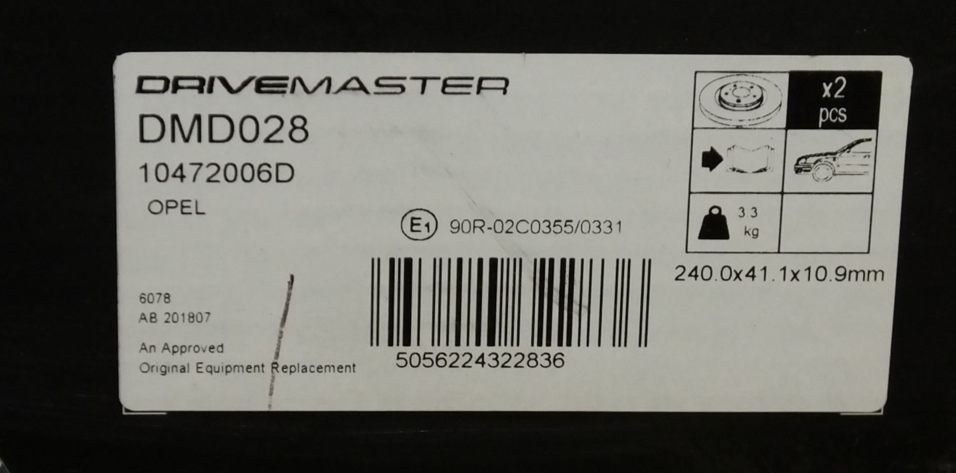 2x Drivemaster Brake Disc Sets - Please see pictures for model numbers - Image 2 of 3