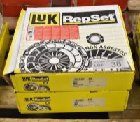 2x LUK Repset Clutch Kits - Models - 624 3318 09 & 624 3329 00
